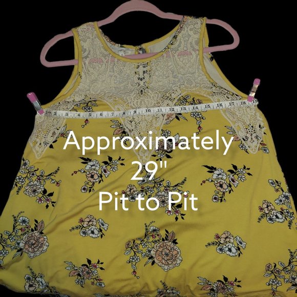 Maurices Sleeveless Yellow Top Women's Size M - Picture 4 of 5